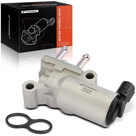 A-Premium IAC Idle Air Control Valve - With Sensor [2Pins] - Compatible with Honda CR-V CRV 1997 1998 1999 2000 2001, 2.0L, Auxiliary Air Valve, Replace for# 36450P0D004