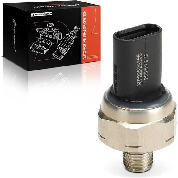 A-Premium Fuel Injection Pressure Sensor [3 Pins] Compatible with Ford F-150, Explorer, Escape, Fusion, Focus, Edge, Mustang, Taurus, Expedition, Fiesta, Flex & Lincoln MKZ, MKX, MKC, Navigator, MKS