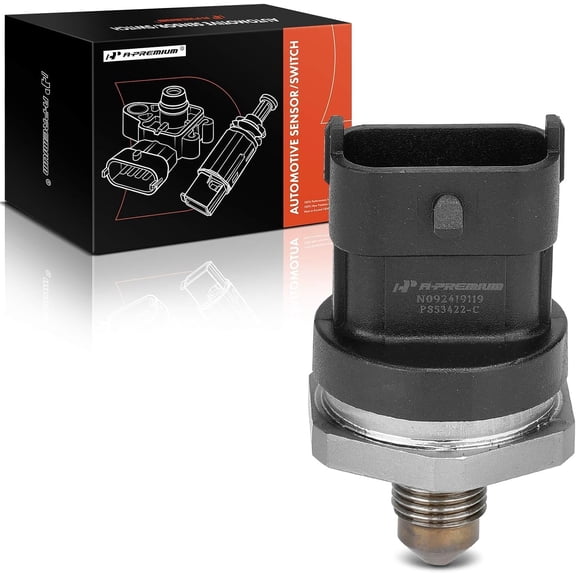 A-Premium Fuel Injection Pressure Sensor [3 Pins] Compatible with Hyundai Elantra 2013-2014, Sonata 2010-2019, Santa Fe 2019-2020, Tucson & Genesis G80, G90, 1.6L 1.8L 2.0L 2.4L 5.0L