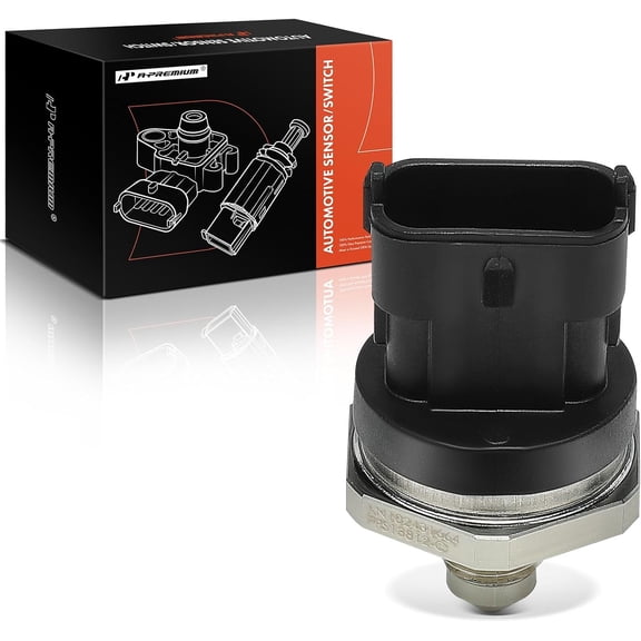 A-Premium Fuel Injection Rail Pressure Sensor [3 Pins] Compatible with Chevrolet Traverse 2012-2016 & GMC Acadia 2012-2016 & Buick Enclave 2012-2016, Verano 2013-2016 2.0L, Regal 2011-2013 2.0L