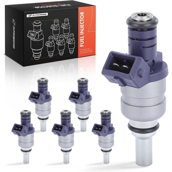 A-Premium Fuel Injectors Compatible with BMW 330Ci 2001-2004 330i 2001-2004 330xi 2001-2004 X5 2001-2006 530i 2001-2005 X3 2004-2006 Z4 Z3 L6 3.0L Set of 6 Replace# 13641439800