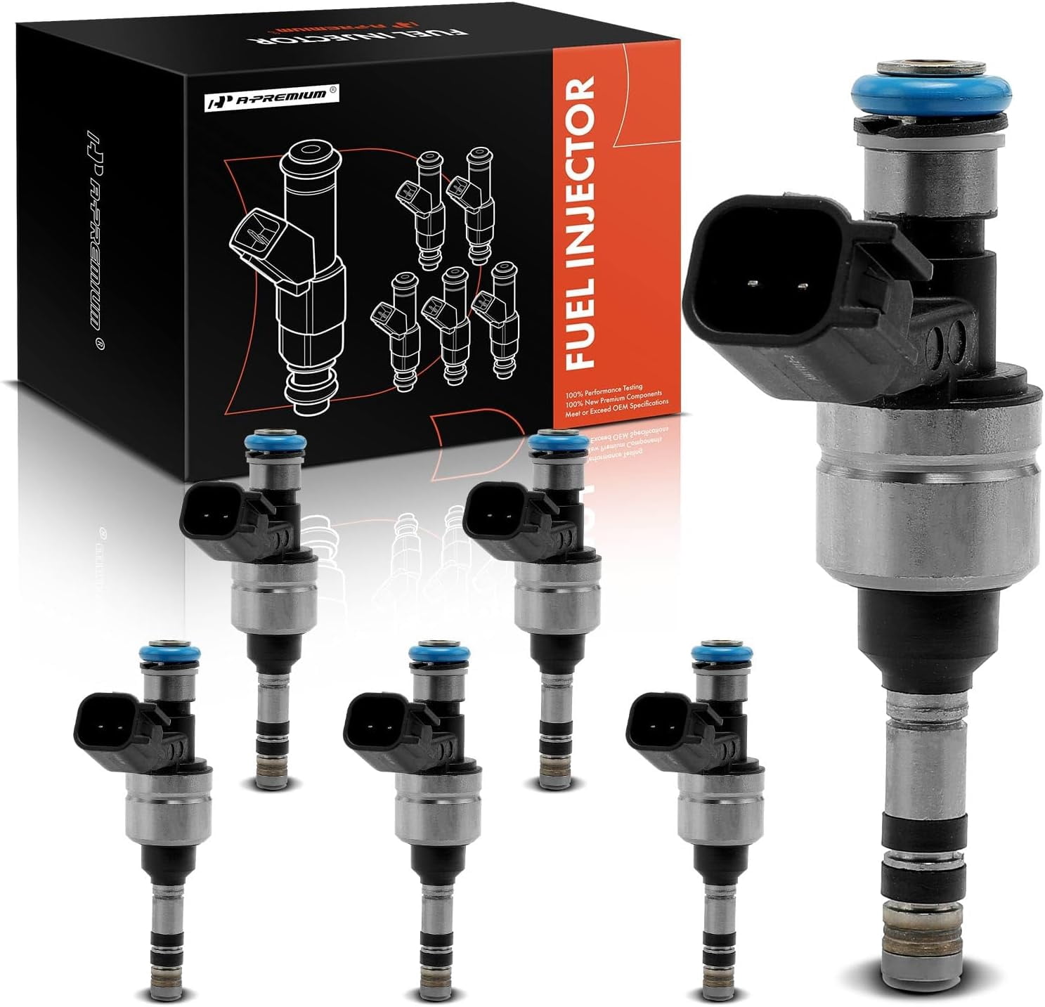 A-Premium Fuel Injectors Compatible with Chevrolet Equinox 12-17, Traverse, Impala, Camaro, Colorado, Caprice (Sport) & GMC Terrain, Canyon & Buick Enclave, LaCrosse & Cadillac SRX, CTS, XTS, ATS