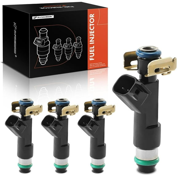 A-Premium Fuel Injectors Compatible with Chevrolet Malibu 2008-2012, Cobalt 2008-2010, HHR 2008 & Pontiac G5, G6, Solstice & Saturn Aura, Sky, Vue, 2.2L 2.4L, Set of 4, Replace# 12625029
