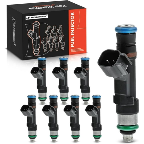 A-Premium Fuel Injectors Compatible with Ford E-150 E-250 2009-2014, E-350 Super Duty 2009-2016, E-350 Super Duty 2010-2012, V8 5.4L, Replace# 0280158193, 9C2Z9F593A