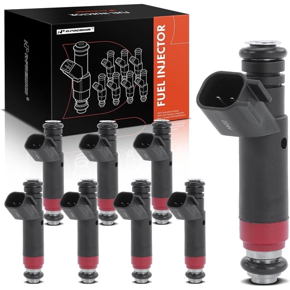 A-Premium Fuel Injectors Compatible with Ford Explorer 2006-2010, Explorer Sport Trac 2007-2009, Mustang & Mercury Mountaineer, V8 4.6L, Set of 8, Replace# 4L8Z9F593AA