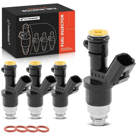 A-Premium Fuel Injectors Compatible with Honda CR-V 2010-2011, Civic 2013-2015, Accord 2008-2012 & Acura TSX 2009-2014, ILX 2013-2015, L4 2.4L, Gas, Set of 4