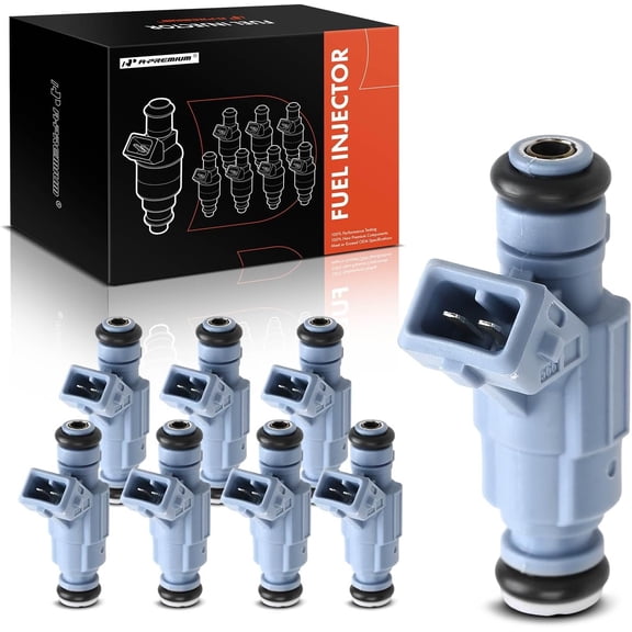 A-Premium Fuel Injectors Compatible with Mercedes-Benz CL55 AMG 03-06, CLS55 AMG 2006, E55 AMG 03-06, G55 AMG 05-11, S55 AMG 03-06, SL55 AMG 03-08, 5.5L, Gas, Set of 8