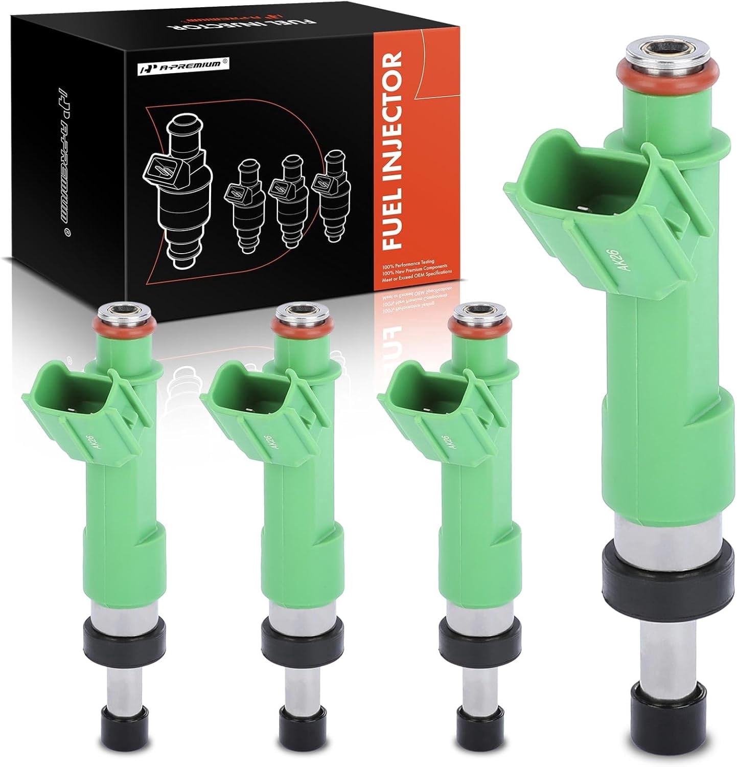 A-Premium Fuel Injectors Compatible with Toyota Camry 2010-2017, RAV4 2009-2018, Highlander, Sienna, Avalon, Venza & Lexus ES300h & Scion tC, 2.5L 2.7L, Set of 4, Replace# 23250-05010