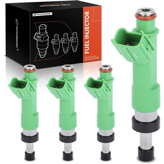 A-Premium Fuel Injectors Compatible with Toyota Camry 2010-2017, RAV4 2009-2018, Highlander, Sienna, Avalon, Venza & Lexus ES300h & Scion tC, 2.5L 2.7L, Set of 4, Replace# 23250-05010