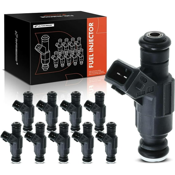 A-Premium Fuel Injectors Compatible with Dodge Ram 2500 3500 1996-1997 8.0L, Gas, Set of 10, Replace# 0280155721