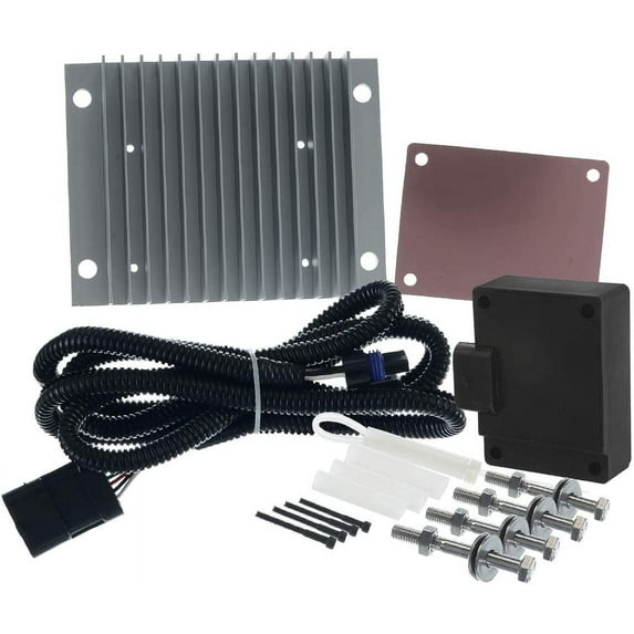 A-Premium Fuel Pump Injector Driver Module W/Relocation Kit Set Replacement for Chevrolet GMC C1500 C2500 C3500 K1500 K2500 K3500 Workhorse P32 P42 V8 6.5L Diesel 12562836 19209057