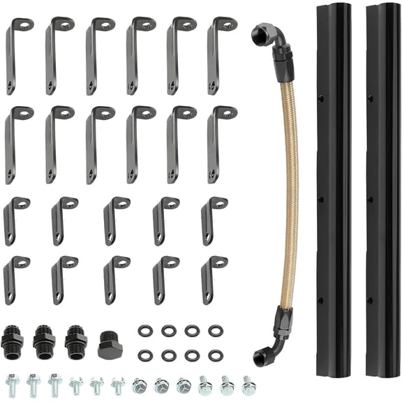 A-Premium Fuel Rail Kit Compatible with GM LS Series Gen III or IV EFI Engines LS6 LS3 L92 LS1 LS2