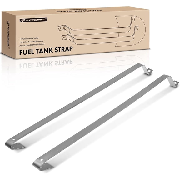 A-Premium Fuel Tank Straps Compatible with Buick GS 350 400 Skylark Special Chevrolet Chevelle El Camino Monte Carlo GMC Oldsmobile Pontiac 2-PC Set