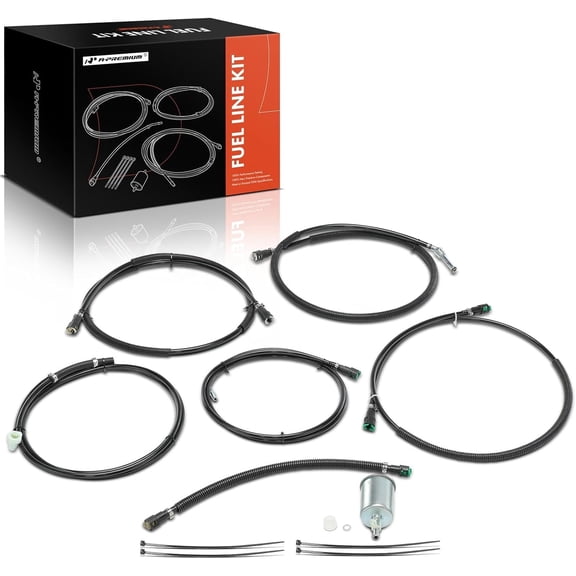 A-Premium Fuel line Kit Compatible with Chevrolet Tahoe, Suburban 1500 & GMC Yukon, 2002 2003 2004, 5.3L, Flex, Replace# FL-FG0810