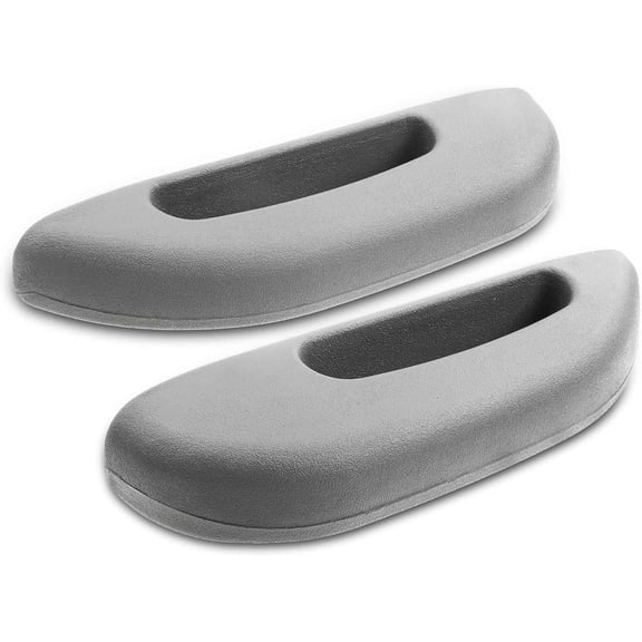 A-Premium Gray Door Armrest Compatible with Chevrolet & GMC Vehicles - Express 1500 2500 3500, Savana 1500 2500 3500, 1996-2002 - Front Side, 2-PC Set, Replace# 12376629, 12376630