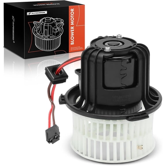 A-Premium HVAC Blower Heater Motor with Fan Cage Compatible with BMW 740i 740i xDrive 740Ld xDrive 740Li 750i 750Li 760Li ActiveHybrid 7 Alpina B7 xDrive Alpina B7L 3.0L 4.4L 6.0L Rear Side