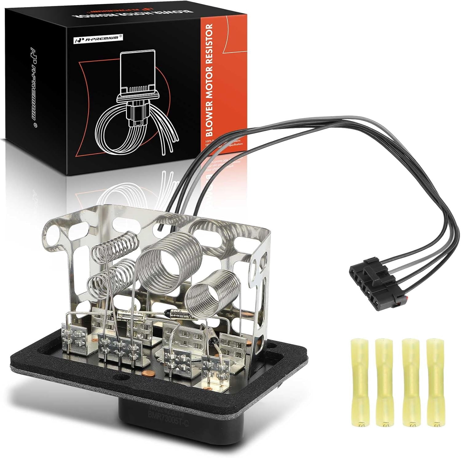 A-Premium HVAC Blower Motor Resistor with Wire Harness Kit Compatible ...