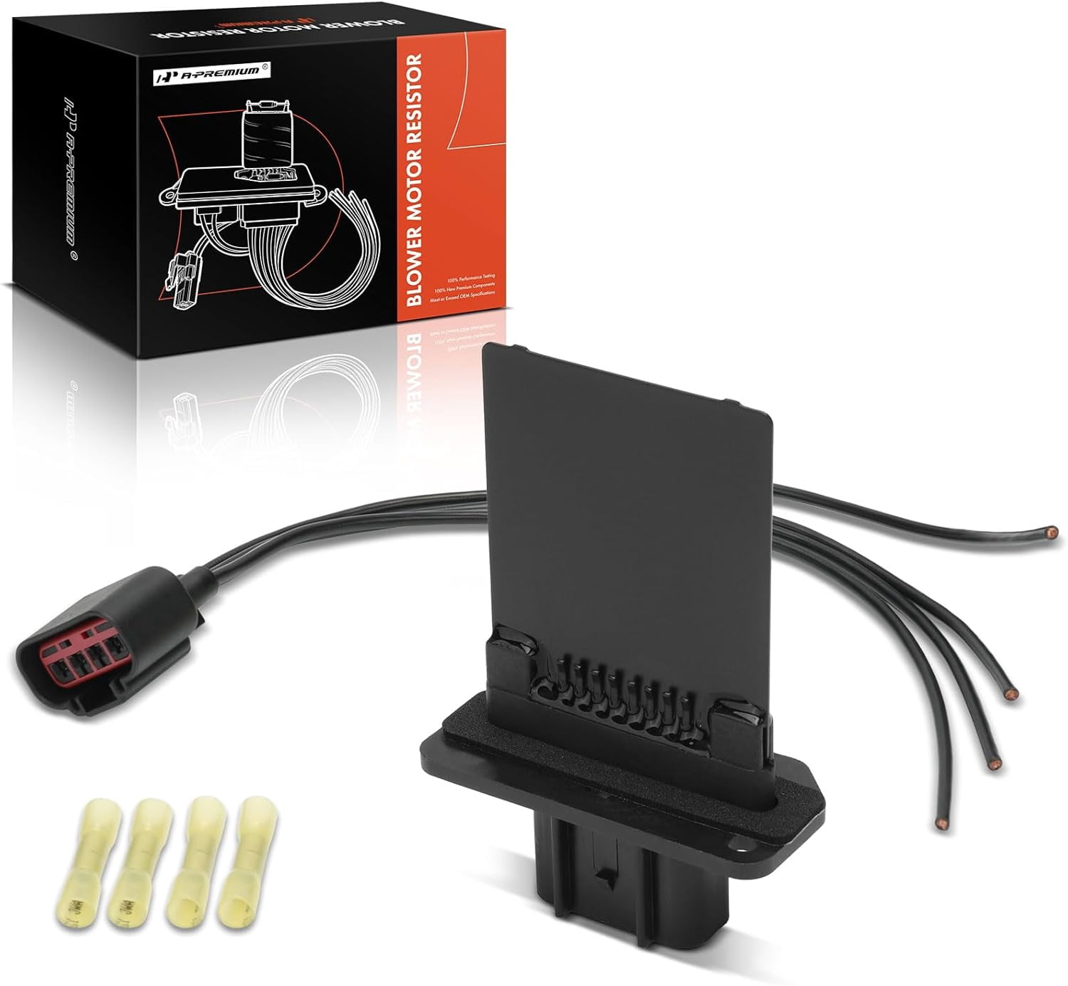 A-Premium HVAC Blower Motor Resistor with Wire Harness Kit Compatible ...