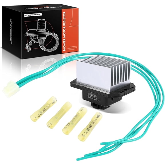 A-Premium HVAC Blower Motor Resistor with Wire Harness Kit Compatible with Honda & Acura Vehicles - Accord 2005-2007, TSX 2006-2008 - Replace# 79330SDRA01