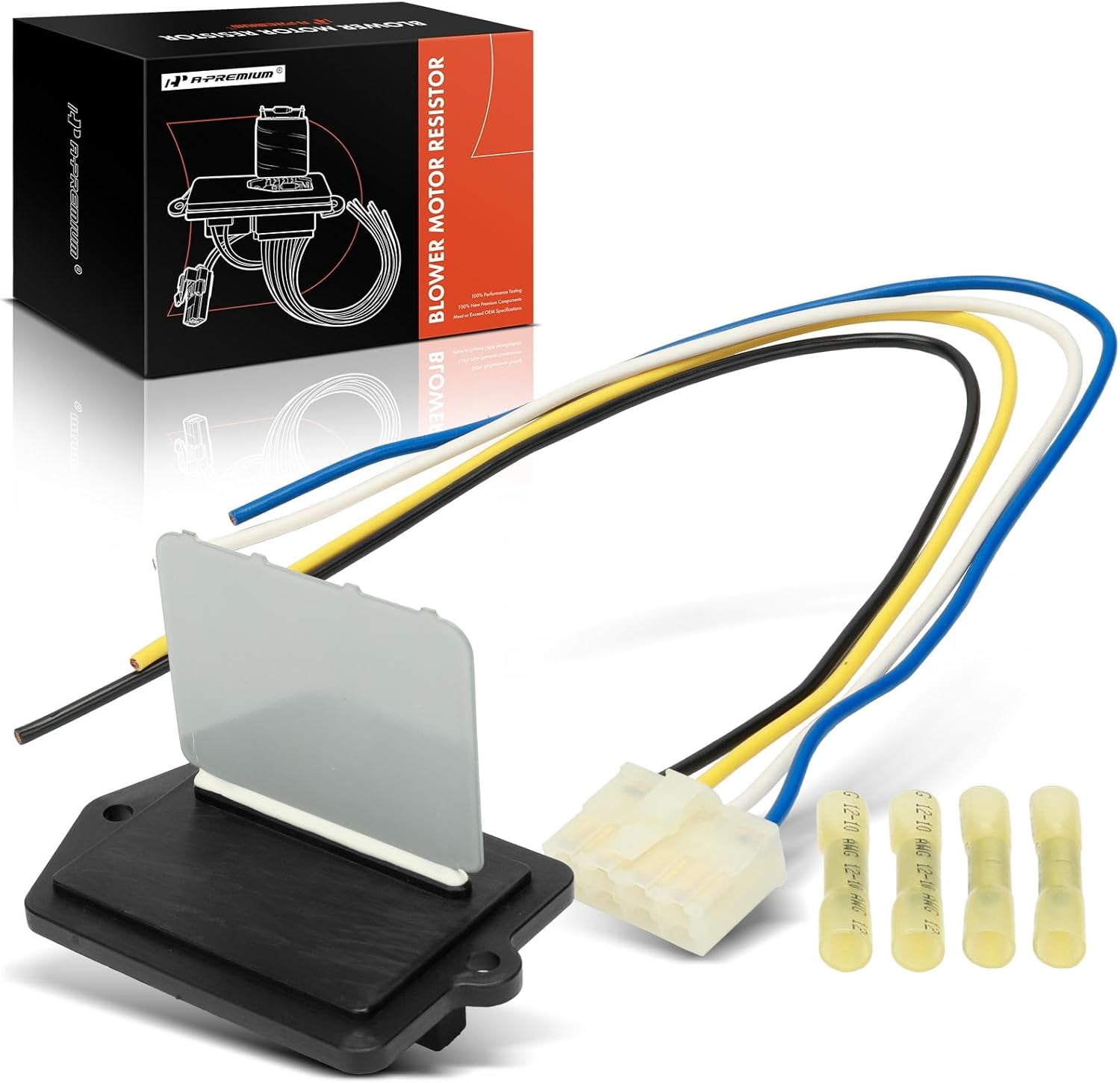A-Premium HVAC Blower Motor Resistor with Wire Harness Kit Compatible with Mazda Vehicles - Protege 1999-2003, Protege5 2002-2003 - Replace# GE6R61B15B