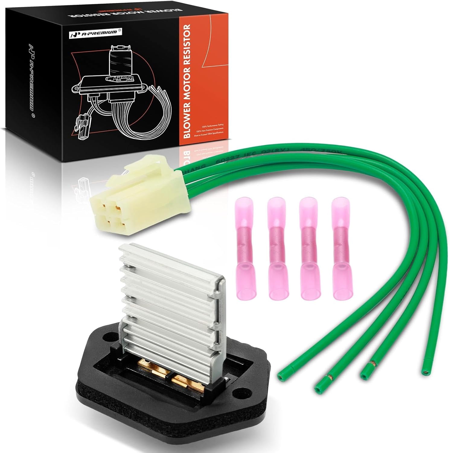 A-Premium HVAC Blower Motor Resistor with Wire Harness Kit Compatible with Kia Vehicles - Sportage 2001-2002 - Replace# K08A61R20, 0K08A61R20A
