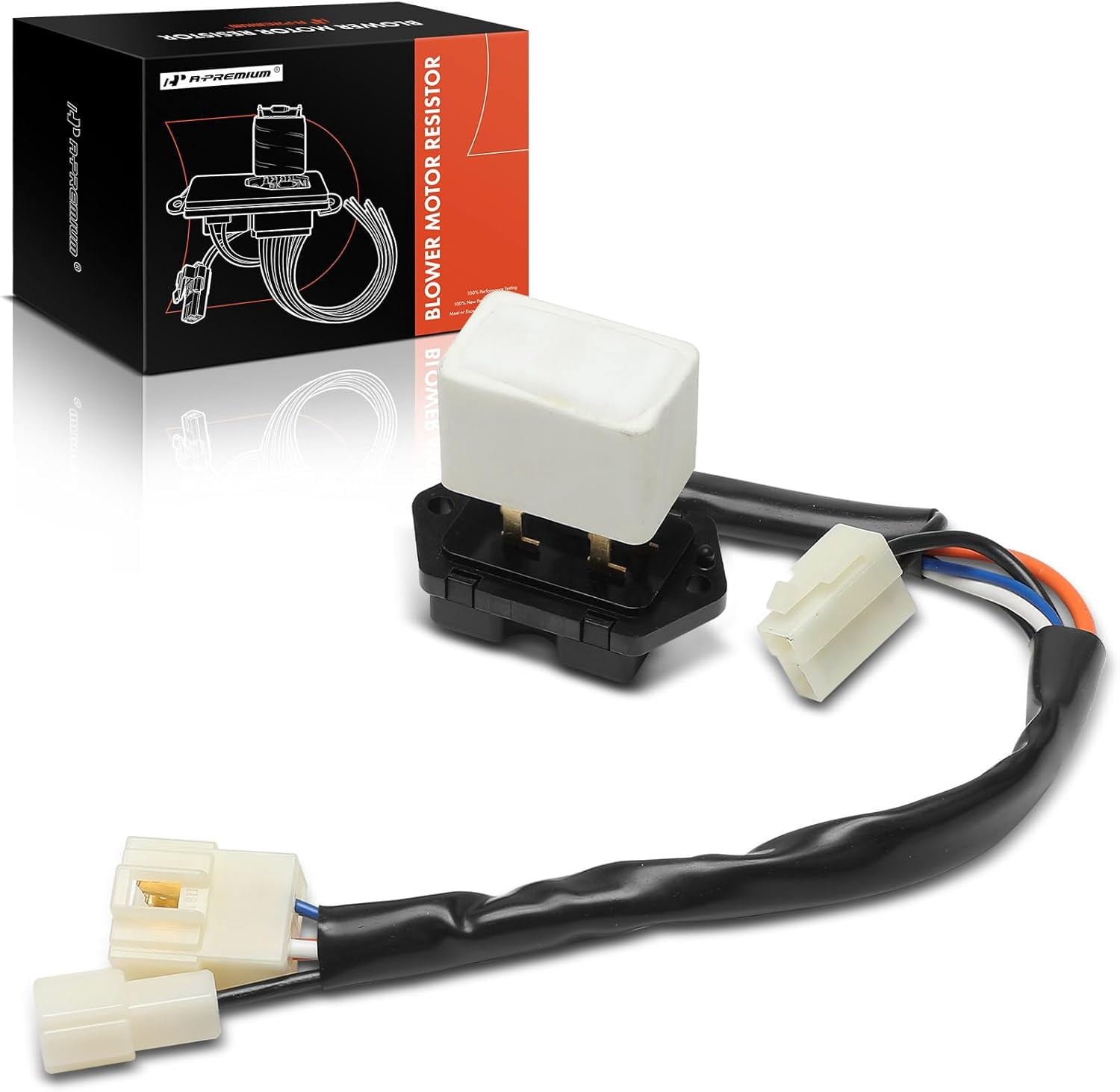 A-Premium HVAC Blower Motor Resistor with Wire Harness Kit Compatible with Mazda Vehicles - Miata 1990-1997 1999-2005