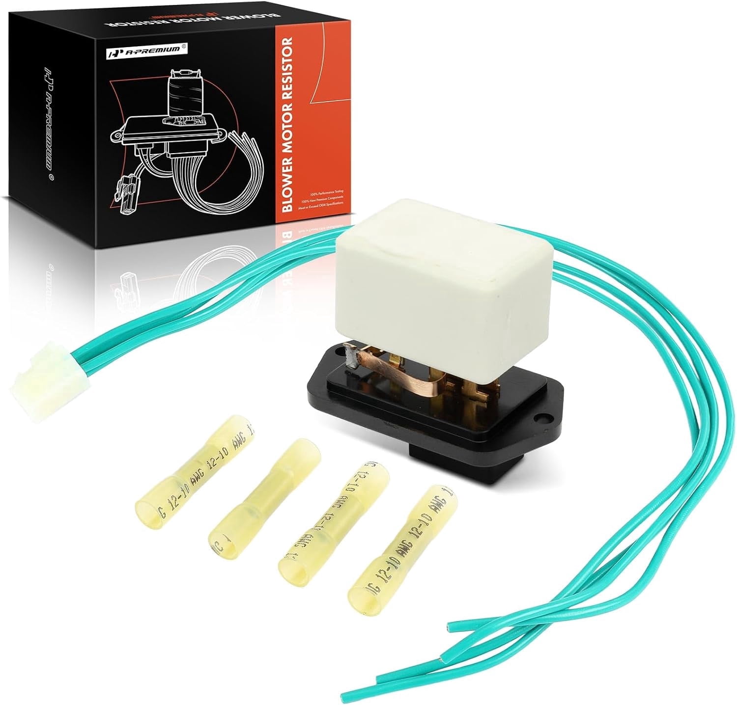 A-Premium HVAC Blower Motor Resistor with Wire Harness Kit Compatible with Toyota Vehicles - Tacoma 1995-2004 - Replace# 8713835040