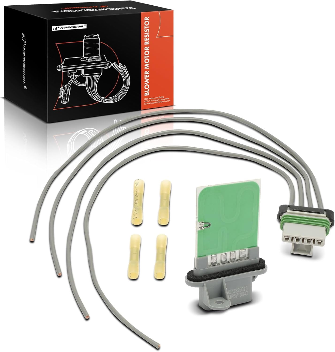 A-Premium HVAC Blower Motor Resistor with Wiring Harness Compatible with Chevrolet Cavalier & Pontiac Sunfire, 1995-2005, 2.2L 2.3L 2.4L