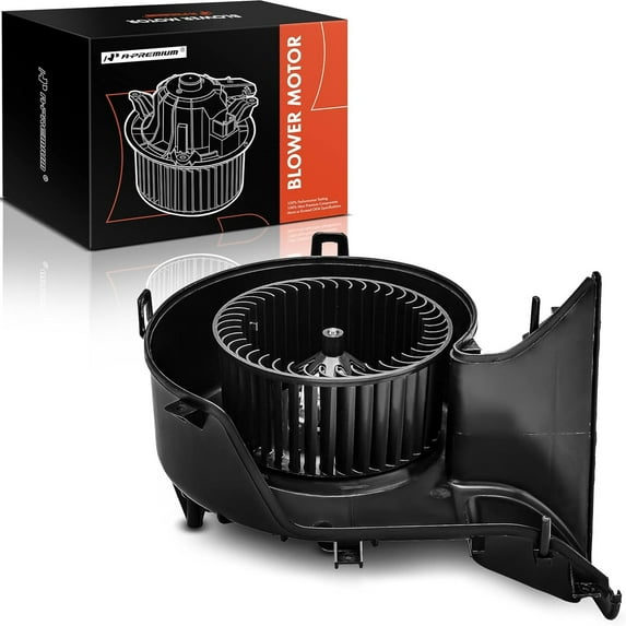 A-Premium HVAC Blower Motor with Fan Cage Compatible with Saab 9-3 2003-2011 9-3X 2010-2011 with Manual Temperature Control