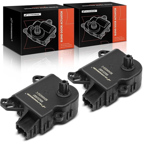 A-Premium HVAC Heater Blend Door Actuator Replacement for Ford F-150 Expedition Lincoln Navigator 2009-2017 Mark LT Upper and Lower Main 2-PC Set