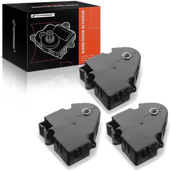 A-Premium HVAC Heater Blend Door Actuator Replacement for GMC Acadia 2007-2012 Buick Enclave Chevrolet Traverse Saturn Outlook 3-PC Set