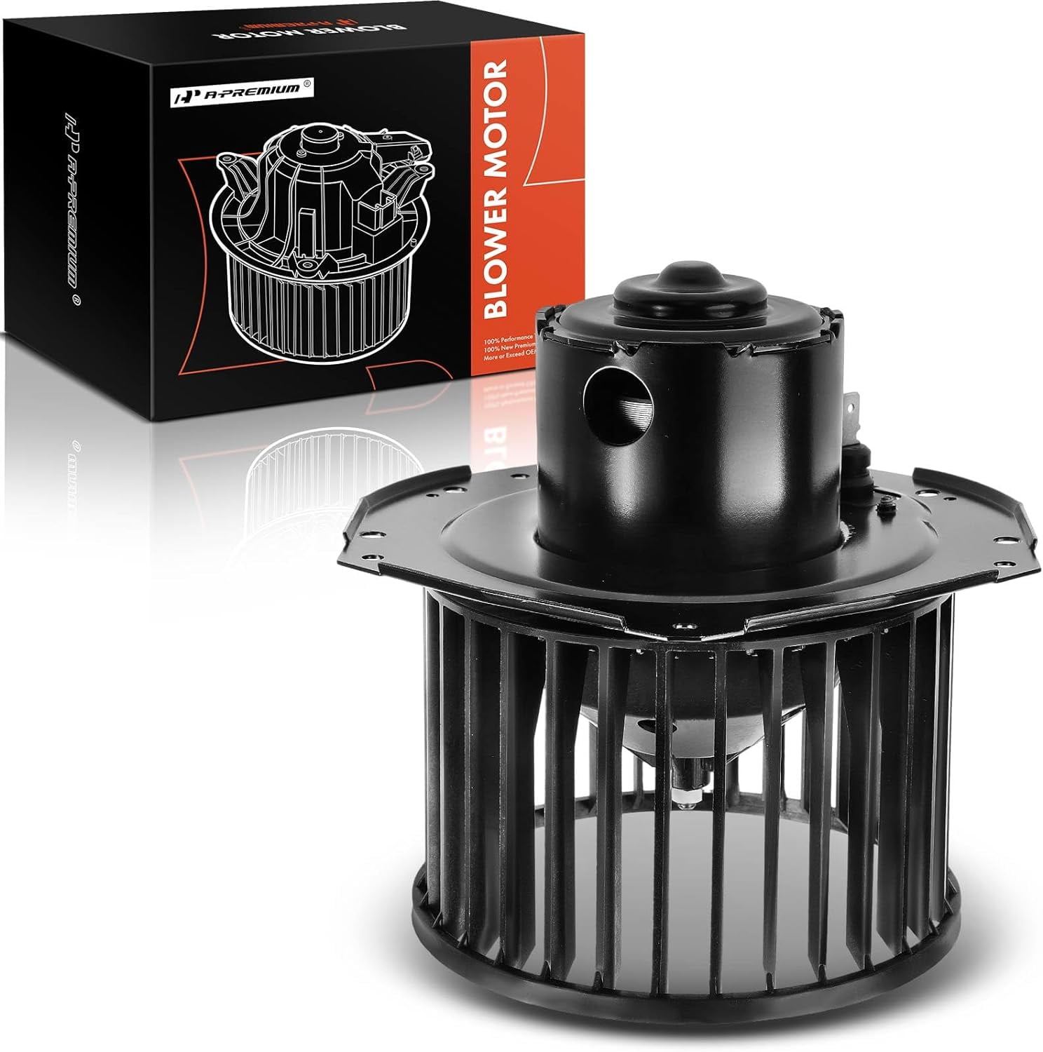 A-Premium HVAC Heater Blower Motor Assembly Compatible with Chevy, GMC & Oldsmobile Vehicles - S10 Blazer 1983-1994, S15 Jimmy 1983-1991, Sonoma 91-93, Bravada 91-94 - Front Side, Replace# 88960338