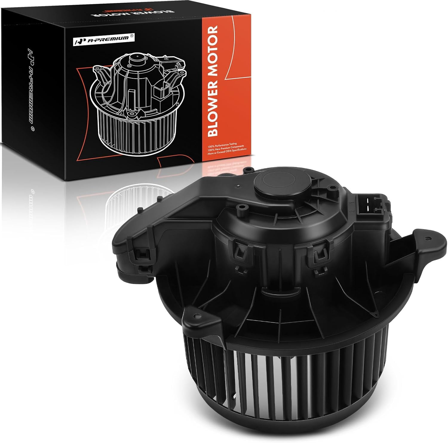 A-Premium HVAC Heater Blower Motor Assembly Compatible with Ford Vehicles - Fiesta 2011 2012 2013 2014 2015 2016 2017 2018 2019 - Front Side, Replace# AV1Z19805C