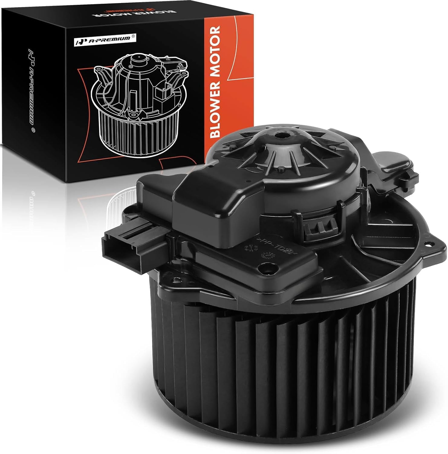 A-Premium HVAC Heater Blower Motor with Fan Cage Compatible with Kia Forte 2019-2022, Niro 2017-2019 & Hyundai Ioniq 2017-2019, Front Side