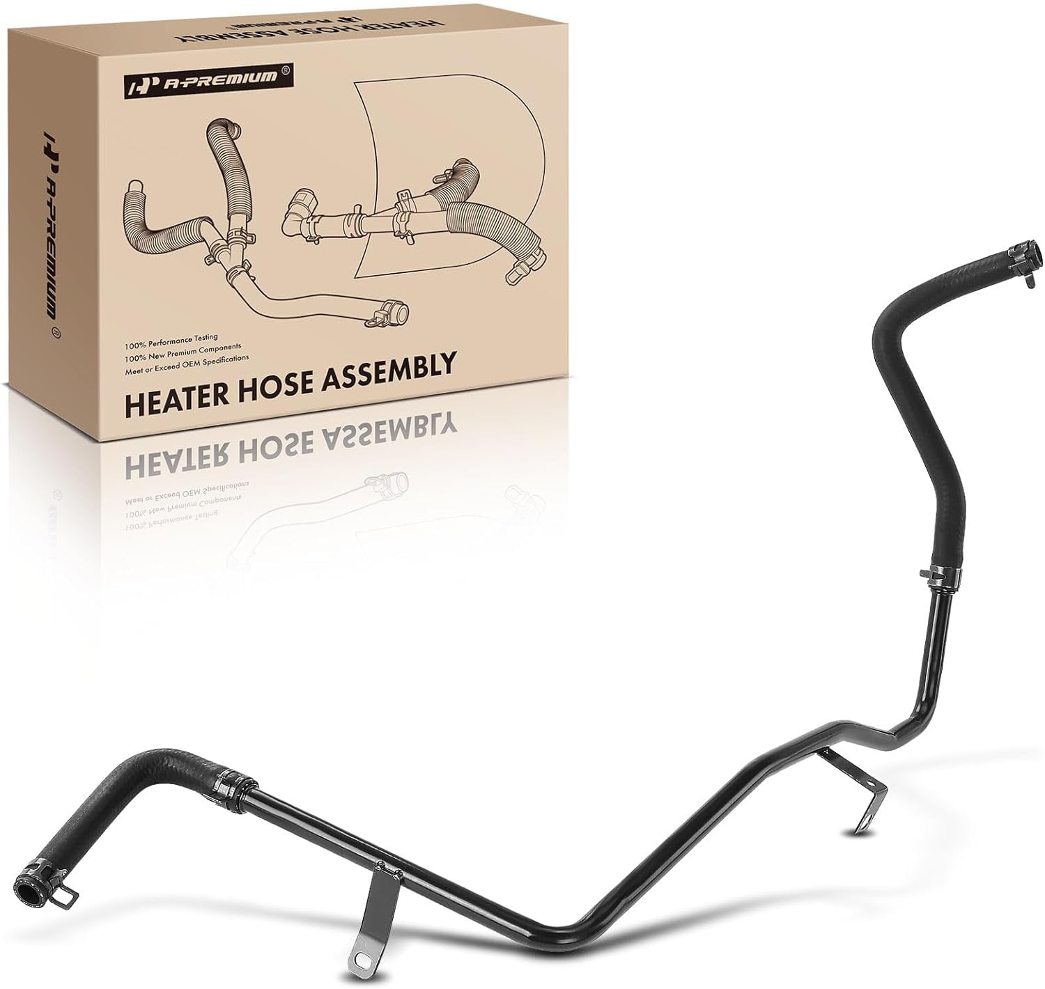 A-Premium HVAC Heater Hose Pipe Line Assembly with Engine Oil Cooler Compatible with Dodge Grand Caravan 2001-2008, Caravan 2001-2007 \u0026 Chrysler Town \u0026 Country 2001-2008, Voyager 2001-2003, 3.3L 3.8L
