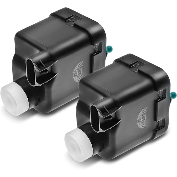A-Premium Headlight Motors Compatible with Jeep Wrangler 2011 2012 2013 2014 2015 2016 2017 3.6L 3.8L Front Left and Right 2-PC Set