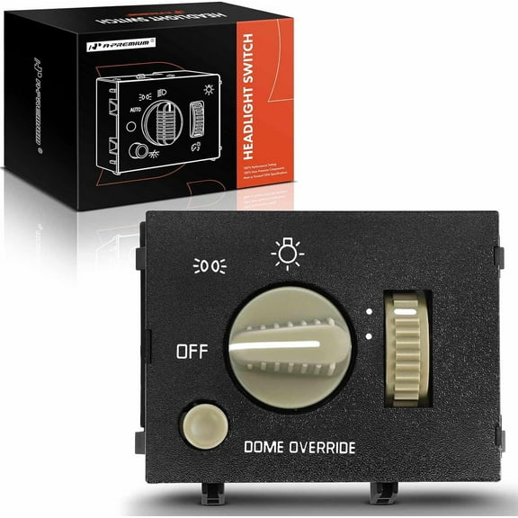 A-Premium Headlight Switch Headlamp Dimmer Switch Compatible for GMC Chevrolet C/K Express Savana 1500 Tahoe Yukon Cadillac Escalade 15013005 15047633