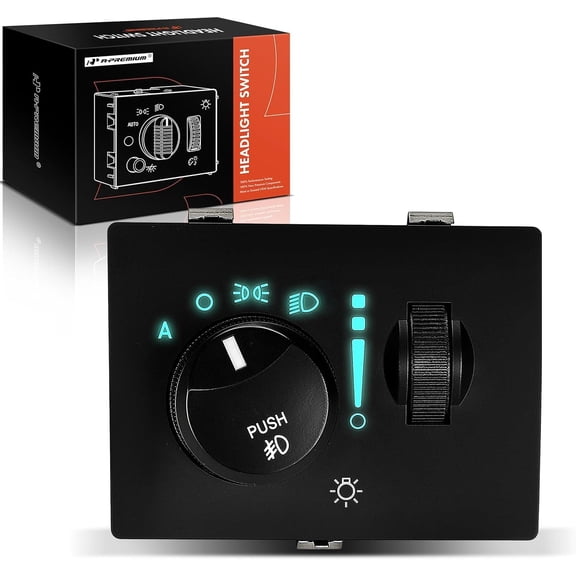 A-Premium Headlight Switch Headlamp Dimmer Switch Fit for Dodge Charger 2006-2012, Challenger 2008-2011, Magnum 2005-2008 & Chrysler 300 2005-2011, Replaces 68019789AE 68019789AC
