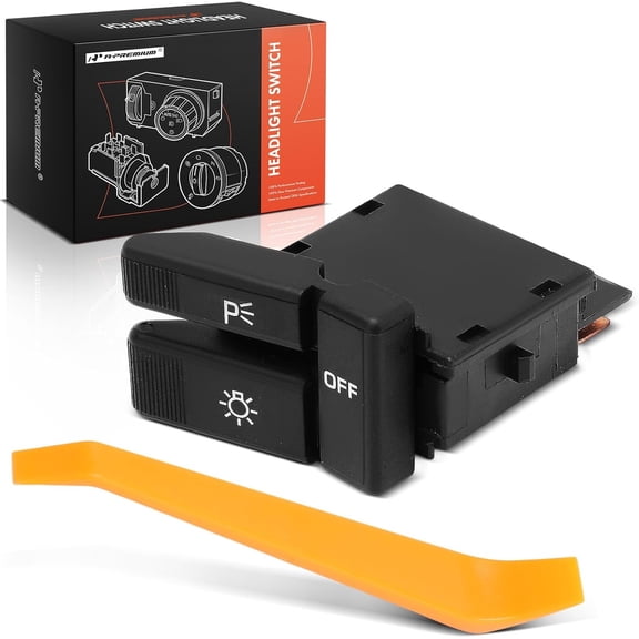 A-Premium Headlight Switch Instrument Panel Headlamp Dimmer Switch Compatible with Chevrolet Astro, LLV, S10, S10 Blazer & GMC Jimmy, S15 Jimmy, Safari, Sonoma, Syclone, Typhoon & Oldsmobile Bravada
