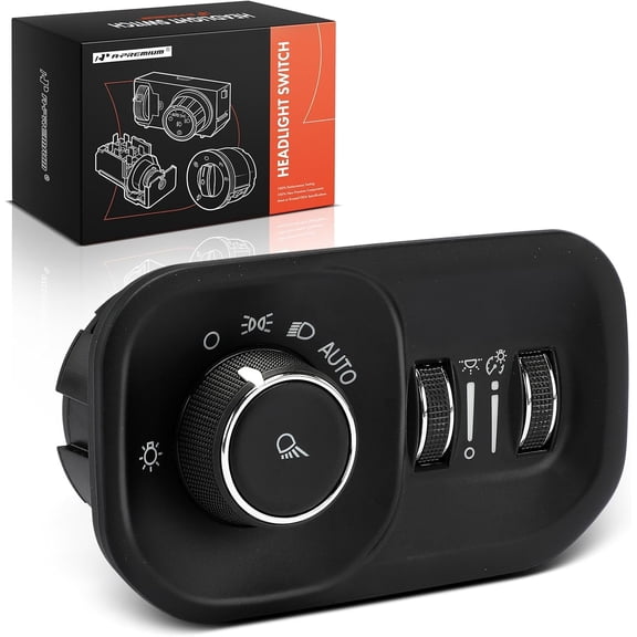 A-Premium Headlight Switch Instrument Panel Headlamp Dimmer Switch Compatible with Ram 1500, 2500, 3500, 4500, 5500, 2019 2020