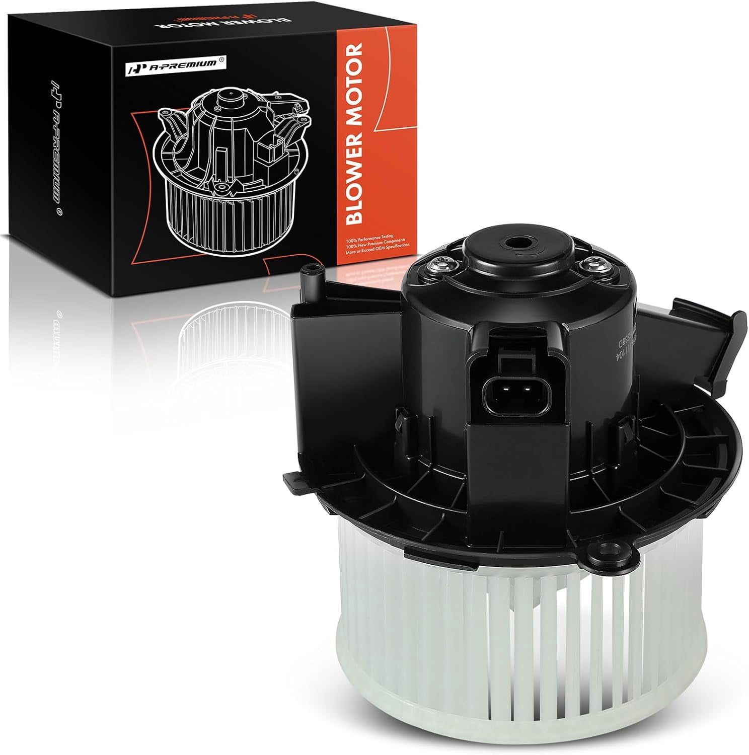 A-Premium Heater Blower Motor with Fan Cage Replacement for Buick Enclave 2008-2012 Chevrolet Silverado 1500 2500 3500 Traverse GMC Acadia Sierra Saturn Outlook