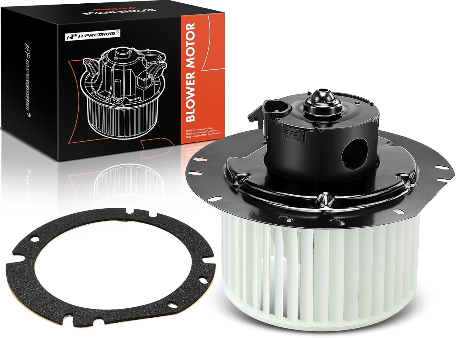 A-Premium Heater Blower Motor with Fan Cage Replacement for Ford E-150 2002-2014 E-250 E-350 Econoline E-450 E-550 Super Duty