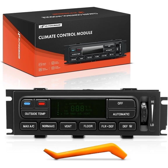 A-Premium Heater Climate Control Panel Module Compatible with Mercury & Ford Vehicles - Grand Marquis 2003-2011, Marauder 2003-2004, Grand Marquis 2003-2004 - Without Rear Defrost