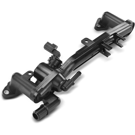 A-Premium Heater Manifold Tube Coolant Flange Pipe with Temp Sensor Compatible with Land Rover Range Rover 2010-2016, LR4 2010-2013, Range Rover Sport & Jaguar XF, XJ, F-Type, XK, XJR, XKR, V8 5.0L