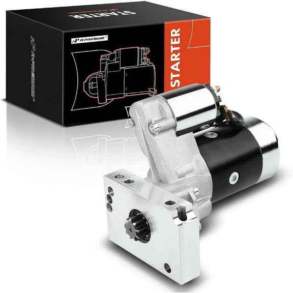 A-Premium Heavy-Duty High Torque Starter (Black) Compatible with GM Race Car Engine & Chevy V8 V6 A/T M/T with 153/168 Tooth Flywheel, 12V 2.5KW 9 Teeth Clockwise, Replace# 18493