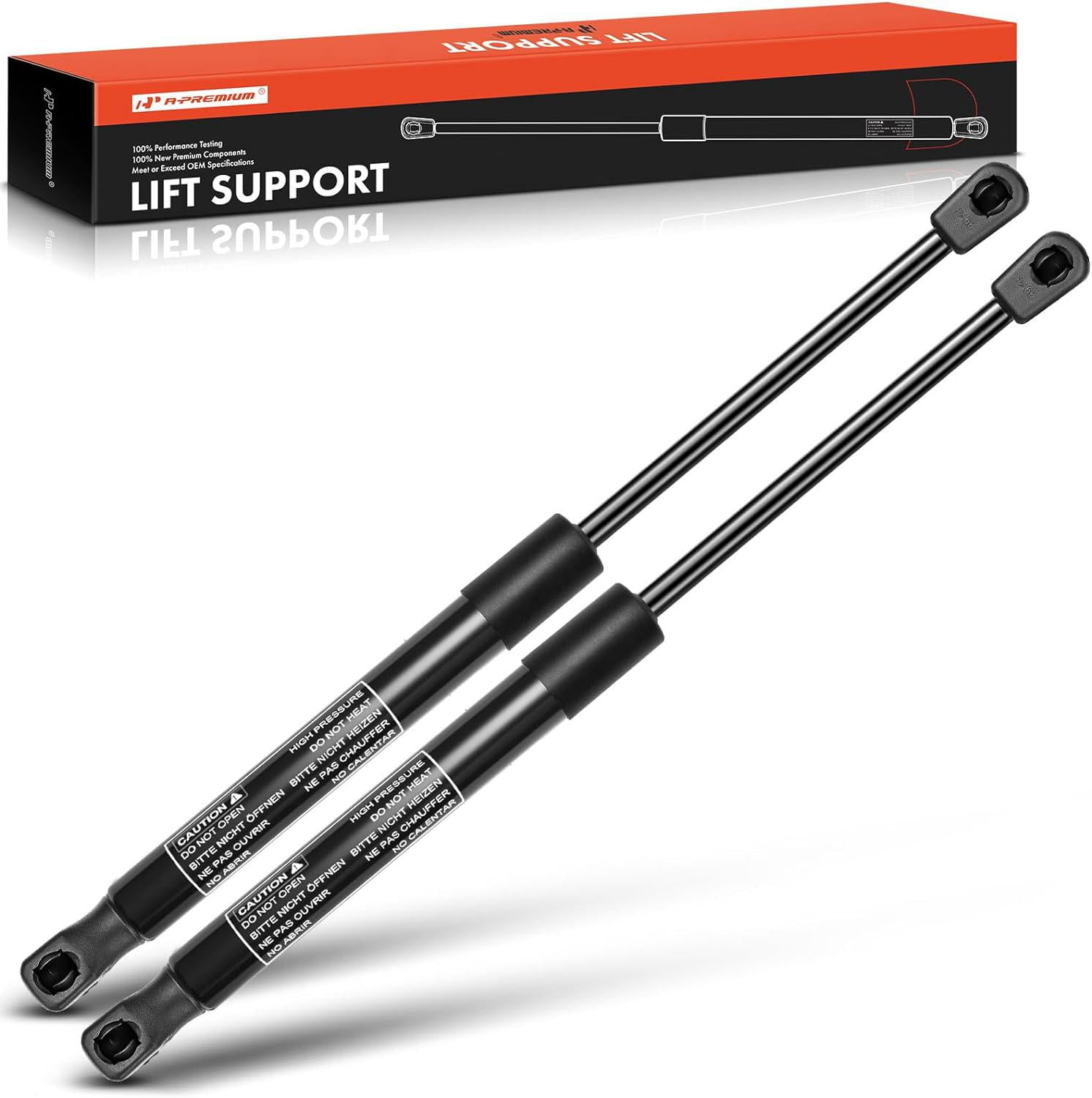 A-Premium Hood Lift Support Struts For Audi TT & TT Quattro Coupe (2008-2014) - 2-Piece Set