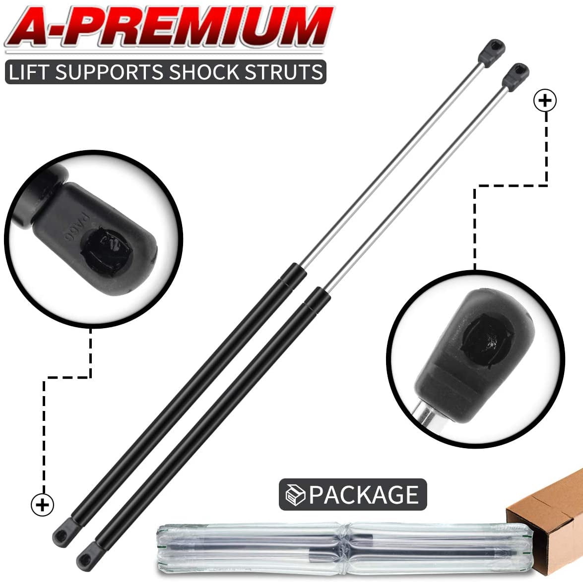 A-Premium Hood Bonnet Lift Supports Shock Struts Replacement for Cadillac SRX 2004-2009 2-PC Set