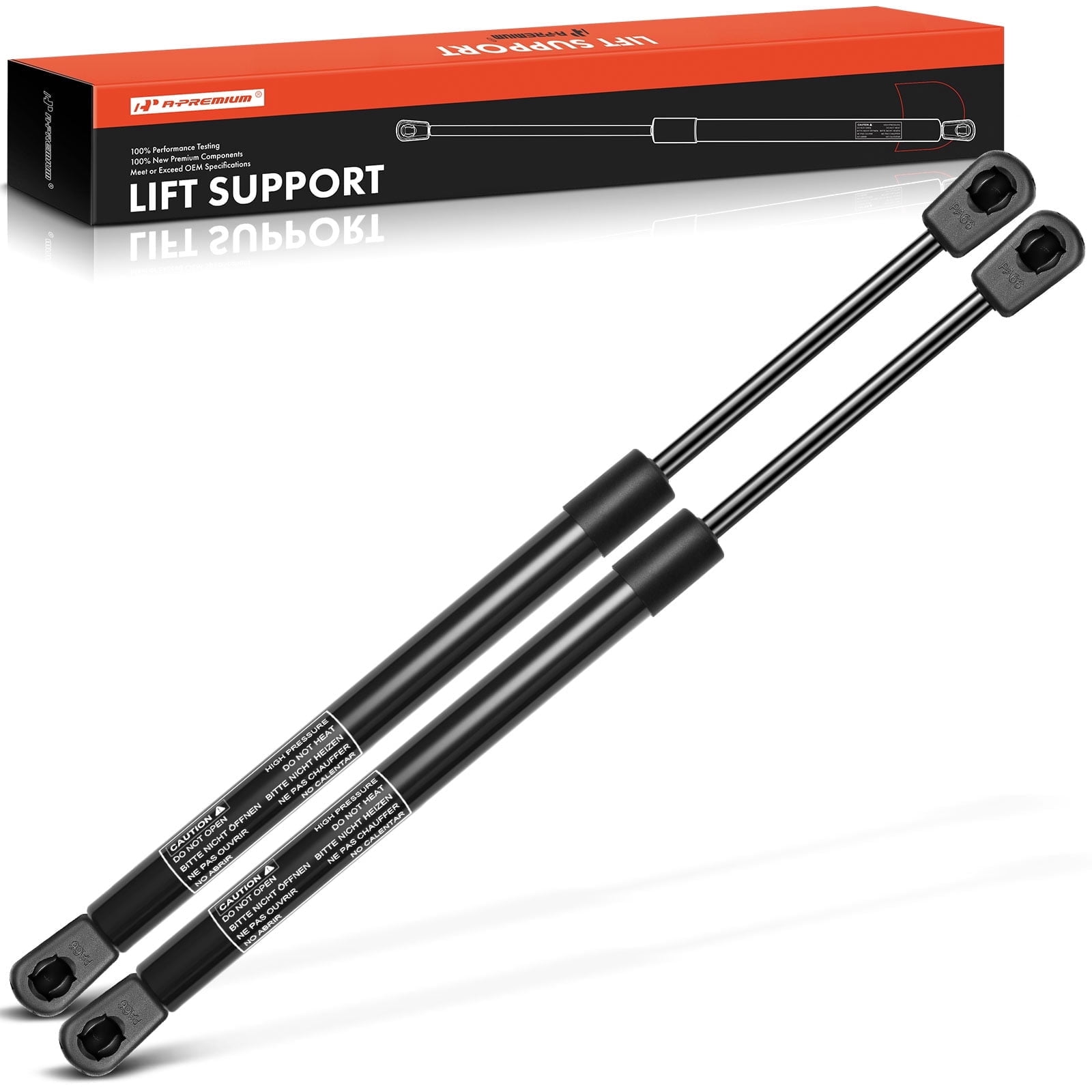 A-Premium Hood Bonnet Lift Supports Shock Struts Replacement for Ford Thunderbird Mercury Cougar 1989-1997 2-PC Set