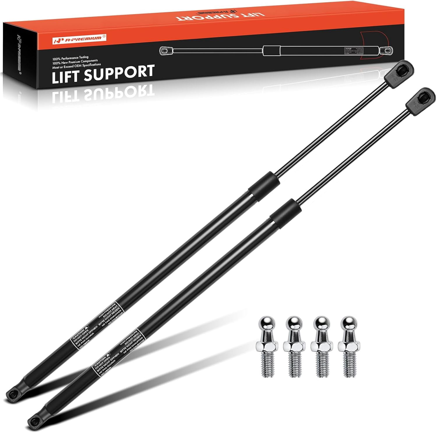 A-Premium Hood Bonnet Lift Supports Shock Struts Replacement for Honda Accord 1995-1997 Acura CL 1997-1999 2-PC Set