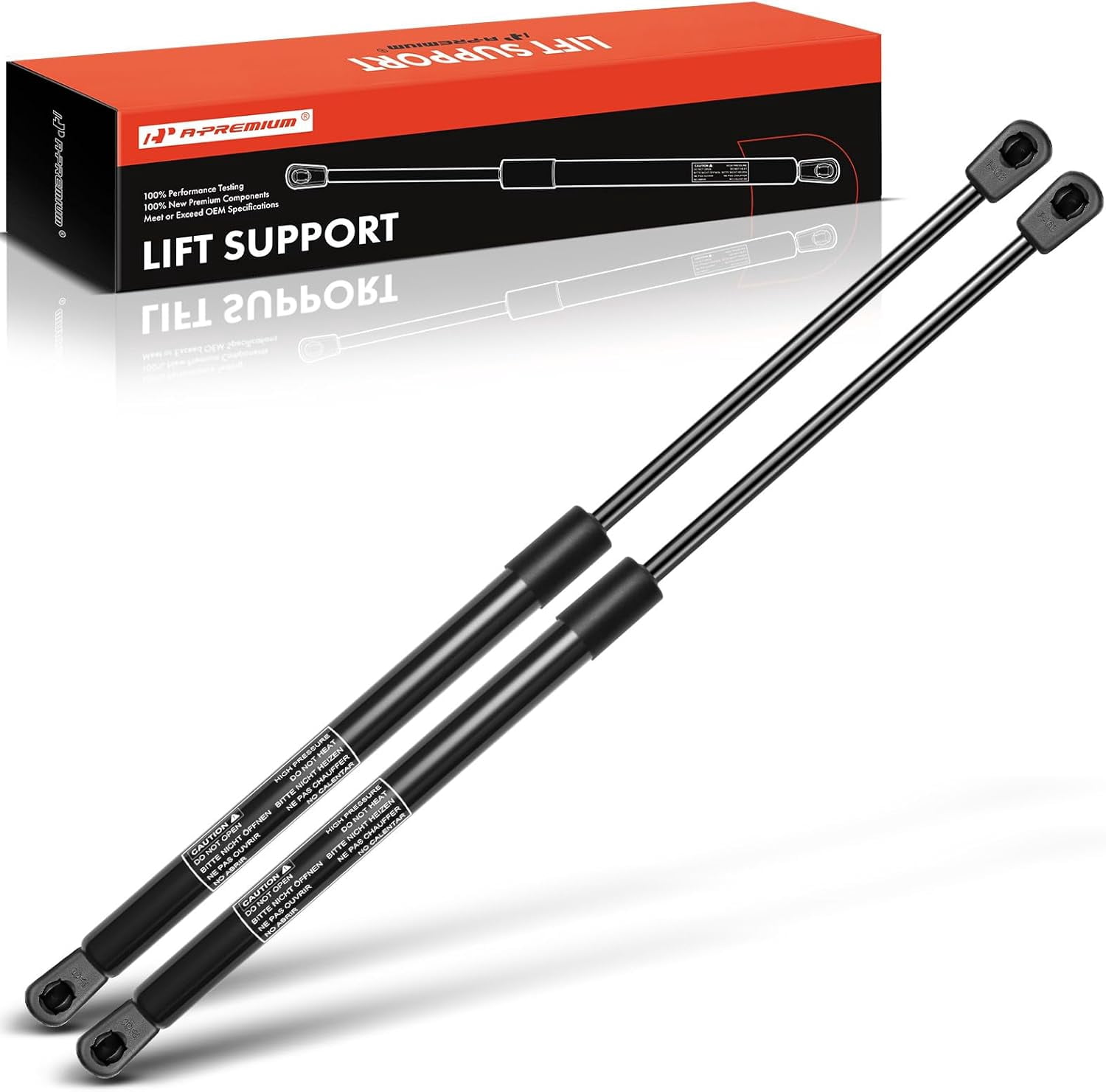 A-Premium Hood Bonnet Lift Supports Shock Struts Replacement for Hyundai Santa Fe 2007-2012 2-PC Set